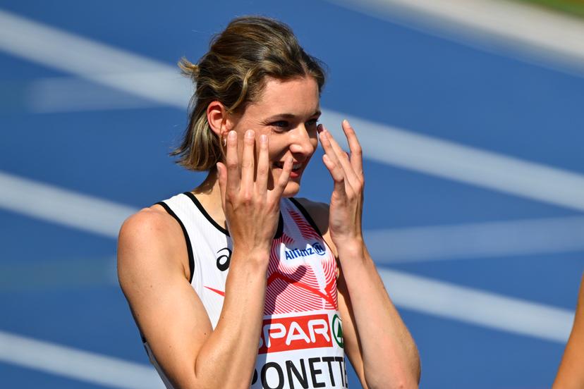 Belgium's Helena Ponette pictured in action during the semifinals of the women's 400m race on the fourth day of the European Athletics Championships (August 10-18) in Birmingham, United Kingdom, on Thursday 13 August 2026. BELGA PHOTO ERIC LALMAND