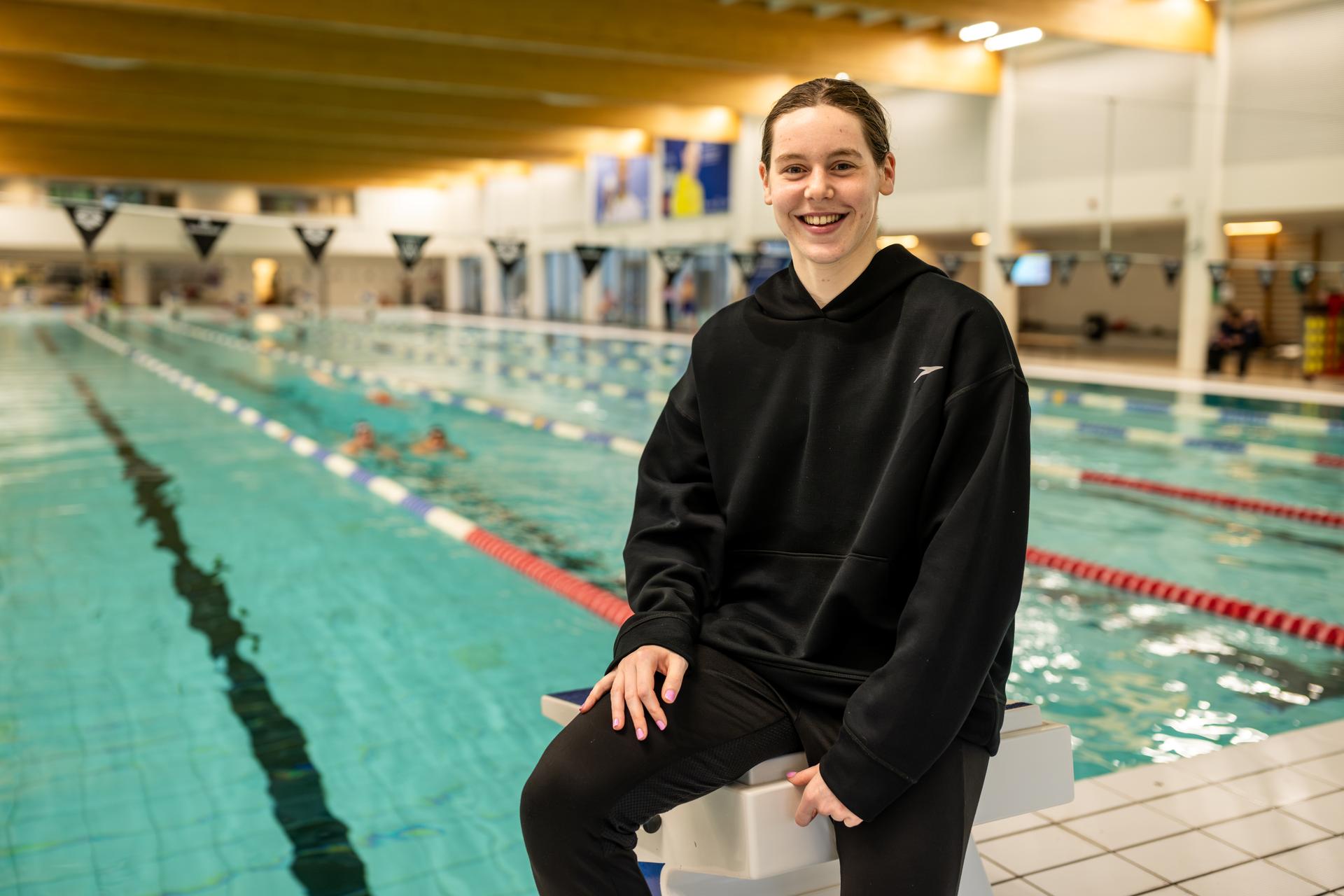 Belgian Roos Vanotterdijk pictured during the Open Belgian Swimming Championships 2026 (15-17/05), in Antwerp, on Sunday 17 May 2026. BELGA PHOTO DAVID PINTENS