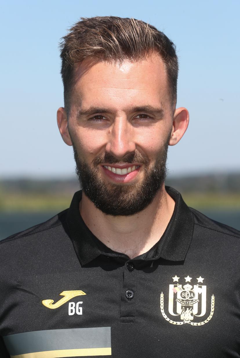 Anderlecht's physical coach Bram Geers poses for the photographer, in marge of the 2020-2021 photoshoot of Belgian Jupiler Pro League club RSCA Anderlecht, Thursday 30 July 2020 in Brussels. BELGA PHOTO VIRGINIE LEFOUR