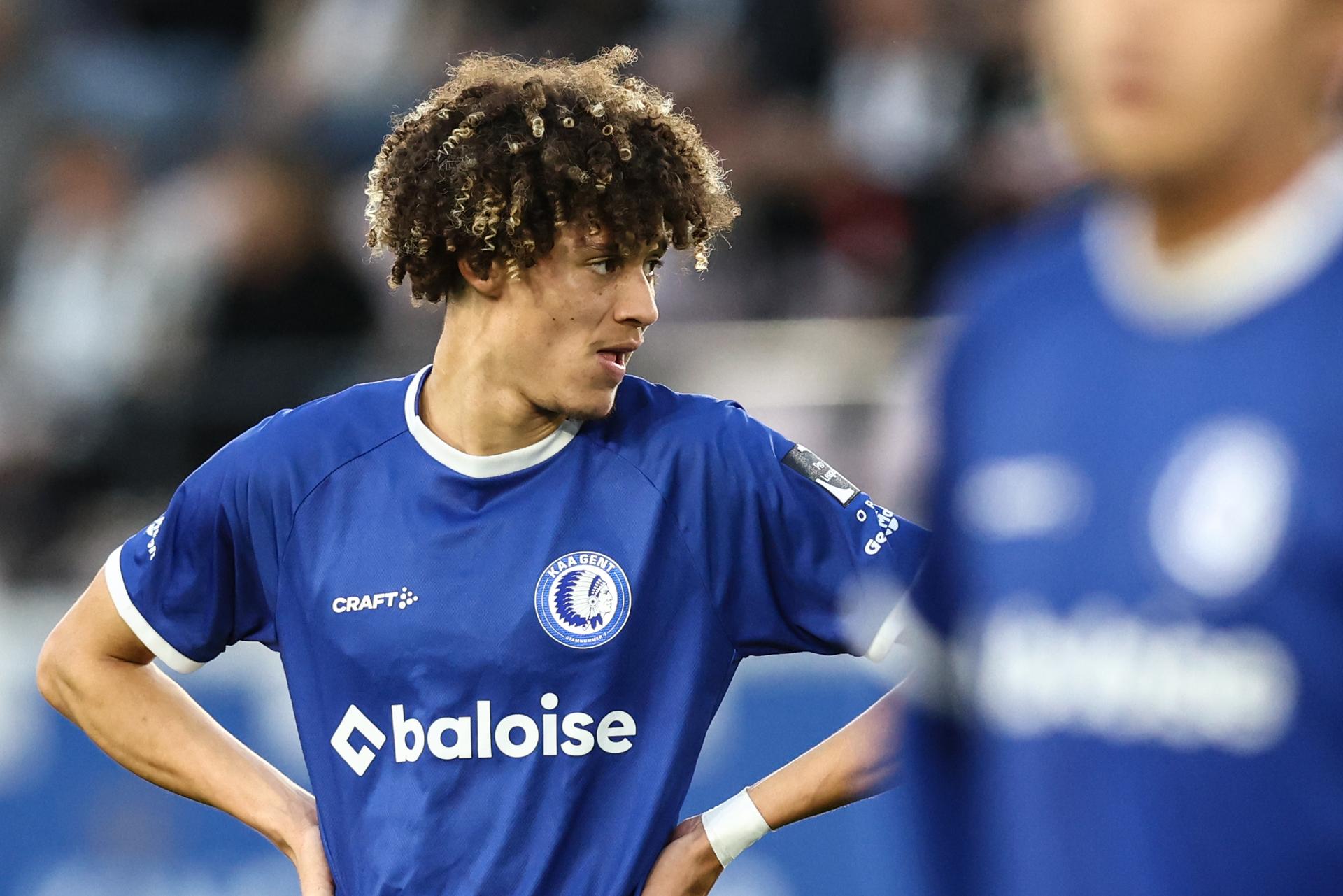 Gent's Franck Surdez pictured during a soccer match between Oud-Heverlee Leuven and KAA Gent, Sunday 02 November 2025 in Leuven, on day 13 of the 2025-2026 'Jupiler Pro League' first division of the Belgian championship. BELGA PHOTO BRUNO FAHY
