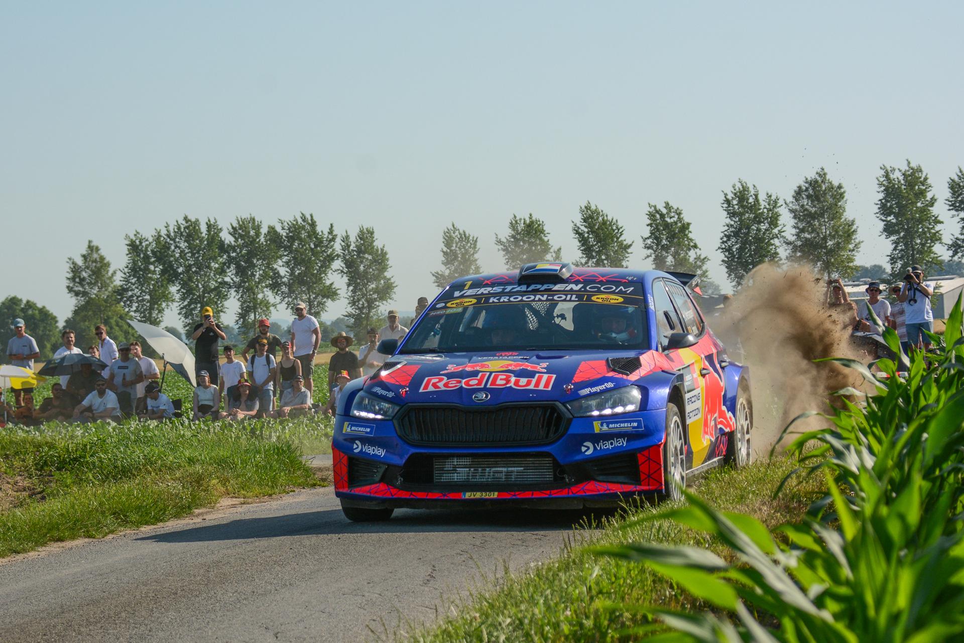 ATTENTION EDITORS - HANDOUT PICTURE - EDITORIAL USE ONLY - MANDATORY CREDIT BELGIAN RALLY CHAMPIONSHIP  - Belgian Jos Verstappen and Stéphane Lefebvre pictured at the Ypres Rally in Ieper on Friday 26 June 2026.  BELGA PHOTO HANDOUT BELGIAN RALLY CHAMPIONSHIP