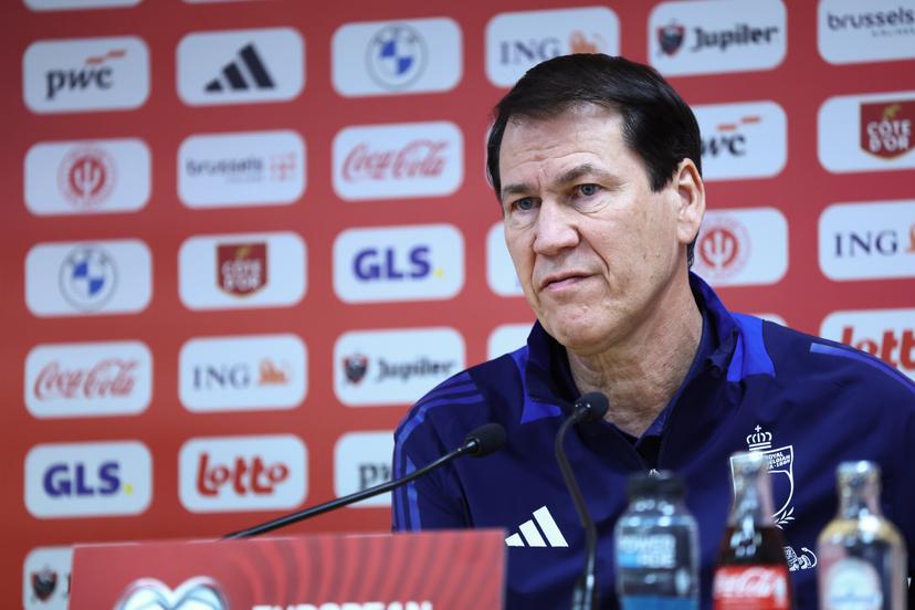 Belgium's head coach Rudi Garcia pictured during a press conference of the Red Devils, the Belgian national soccer team, in Liege on Monday 17 November 2025. The team is preparing for its last World Cup 2026 qualification match against Liechtenstein tomorrow. BELGA PHOTO BRUNO FAHY