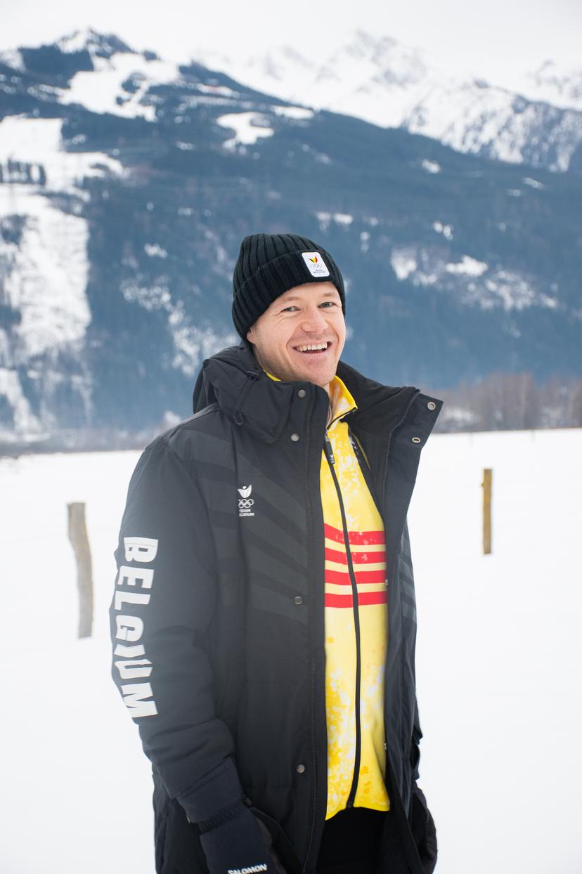 ATTENTION EDITORS - HANDOUT PICTURES - EDITORIAL USE ONLY - MANDATORY CREDIT BOIC-COIB    -      Handout pictures released on Thursday 12 February 2026, by the Belgian International and Olympic Committee shows Belgian skier Armand Marchant poses for portrait in Bormio,, at the Milano Cortina 2026 Olympic Winter Games.  *** Belga and Belga Editorial Board decline all responsibility regarding the content of this picture. *** PHOTO MELINEE DE VARTAVAN - HAND OUT  BOIC-COIB