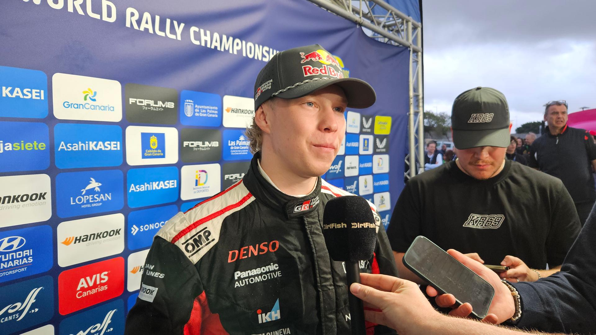 Finnish leader Kalle Rovanpera pictured after the first stage of the Islas Canarias Rally race, on Friday 25 April 2025, in Las Palmas, Gran Canaria, Spain. BELGA PHOTO ERIC DUPAIN