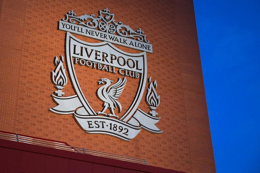 Illustration picture shows Liverpool's club logo during a tribute to the victims of Hillsborough disaster in 1989, in marge of a training session of Belgian soccer team KRC Genk, Monday 04 November 2019 in Liverpool, United Kingdom, in preparation of tomorrow's match against English club liverpool FC in the group stage of the UEFA Champions League. BELGA PHOTO YORICK JANSENS