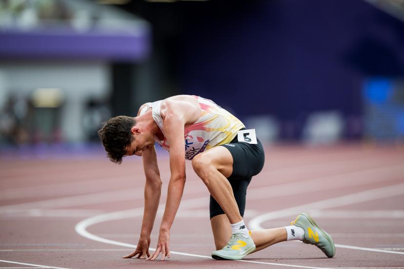 Belgian Pieter Sisk pictured after the 1500m men, Heats, in the World Athletics Championships in Tokyo, Japan, on Sunday 14 September 2025. The outdoor Worlds are taking place from 13 to 21 September. BELGA PHOTO JASPER JACOBS