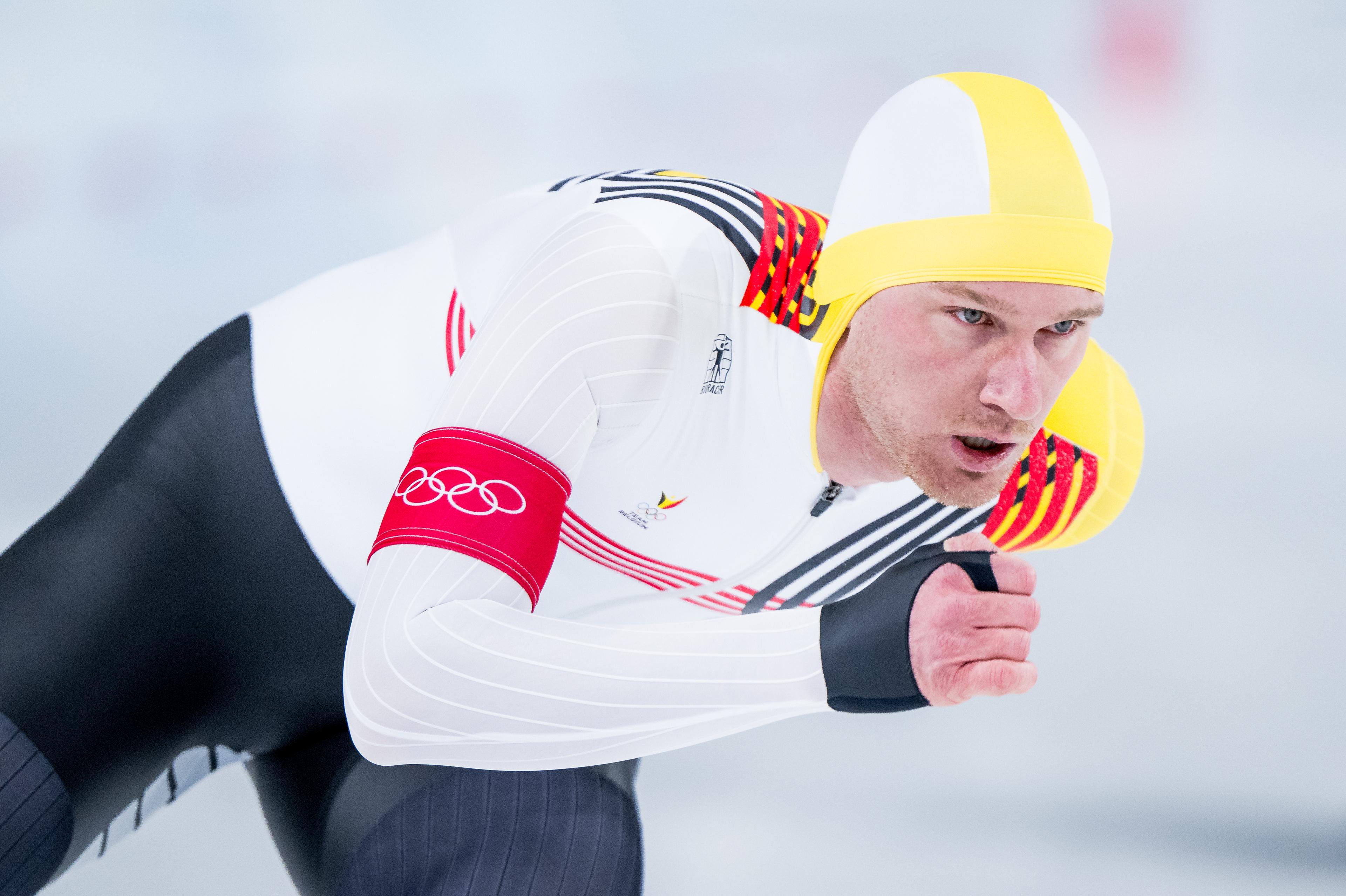Belgian speed skater Mathias Voste pictured in action during the Men 1000m final in the Short Track Speed Skating competition at the Milano Cortina 2026 Olympic Winter Games, on Wednesday 11 February 2026 in Milan, Italy. The XXV Winter Olympics take place from 6 to 22 February 2026 in Italy. BELGA PHOTO JASPER JACOBS
