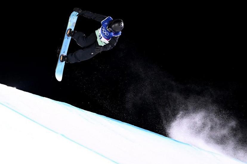 Belgium's Sky Remans competes in the snowboard women's big air qualification run 1 at Livigno Snow Park during the Milano Cortina 2026 Winter Olympic Games, in Livigno (Valtellina), on February 8, 2026.  Kirill KUDRYAVTSEV / AFP