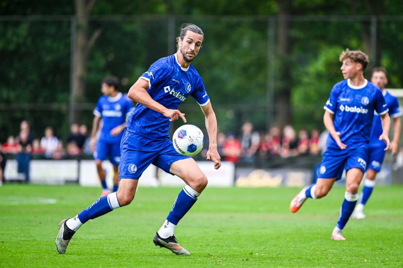 Gent's Christian Burgess pictured in action during a friendly game between KAA Gent and Dutch FC Twente, at the summer training camp of Belgian first division soccer team KAA Gent in De Lutte, Losser, the Netherlands on Saturday 18 July 2026, to prepare for the upcoming 2026-2027 season. BELGA PHOTO TOM GOYVAERTS