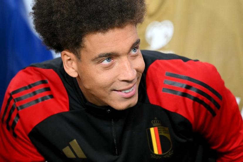 Belgium's midfielder #06 Axel Witsel looks on prior to the FIFA World Cup 2026 Group J European qualification football match between Belgium and North Macedonia at the Planet Group Arena in Ghent, on October 10, 2025.  NICOLAS TUCAT / AFP