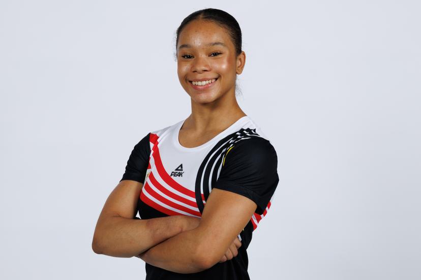 Camille Galand poses during a team building of Team Belgium in preparation of the EYOF2025 European Youth Olympics Festival, Tuesday 15 July 2025, in Louvain-La-Neuve. BELGA PHOTO BENOIT DOPPAGNE