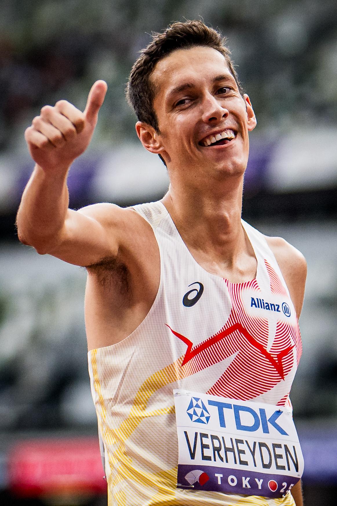 Belgian Ruben Verheyden pictured after the 1500m men, Heats, in the World Athletics Championships in Tokyo, Japan, on Sunday 14 September 2025. The outdoor Worlds are taking place from 13 to 21 September. BELGA PHOTO JASPER JACOBS