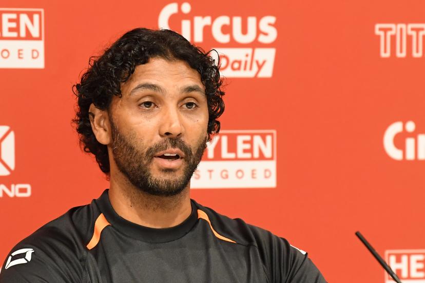 Antwerp's head coach Marvin Compper pictured during a press conference of soccer team Royal Antwerp FC ahead of the start of the Belgian Jupiler Pro League 2026-2027 season, Wednesday 05 August, 2026 in Antwerp. BELGA PHOTO JILL DELSAUX