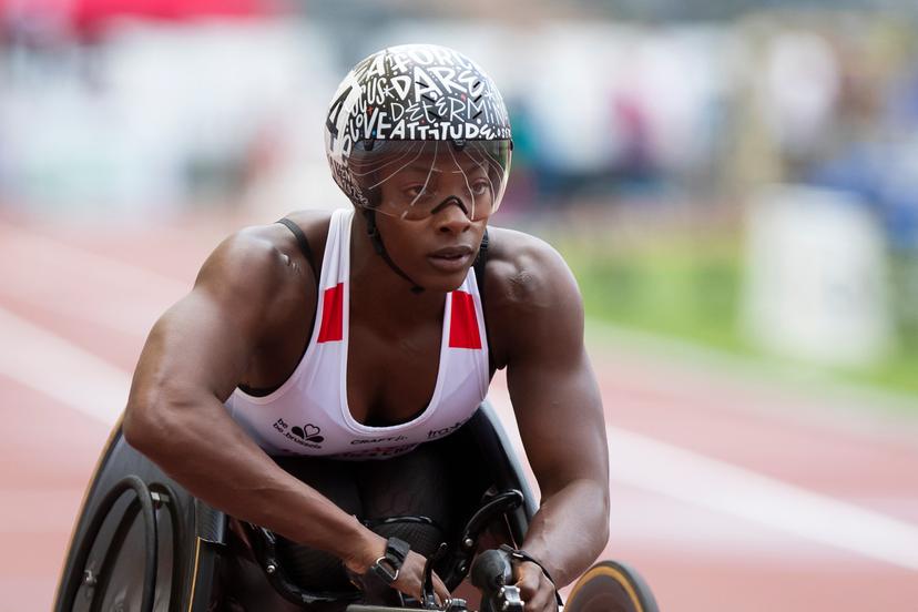 Lea Bayekula pictured during the Belgian athletics championships, Saturday 02 August 2025 in Brussels. The Belgian championships take place from 2-3 August, 2025. BELGA PHOTO KRISTOF VAN ACCOM