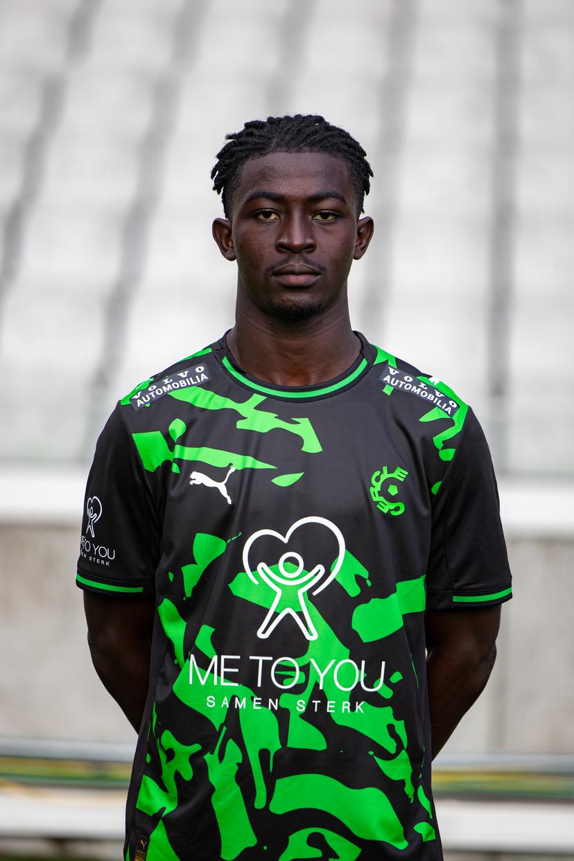 Cercle's Emmanuel Kakou poses for a portrait picture at the 2025-2026 photoshoot of Belgian Jupiler Pro League soccer team Cercle Brugge, Tuesday 08 July 2025 in Brugge. BELGA PHOTO KURT DESPLENTER