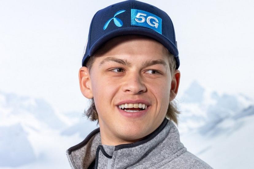 Norway's Alexander Steen Olsen takes part in the Race Talk on October 25, 2024, the eve of the FIS Alpine Ski World Cup in Soelden, Austria.  Johann GRODER / APA / AFP