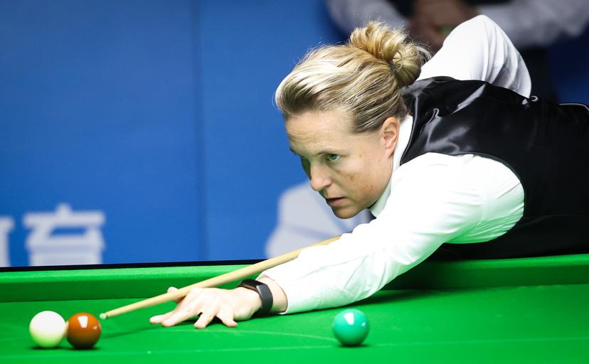 Belgian Wendy Jans pictured during a snooker game (6-Reds preliminaries) of the World Games 2025, in Chenghdu, China, on Sunday 10 August 2025. This year, the World Games take place from 07 to 17 augustus. BELGA PHOTO VIRGINIE LEFOUR