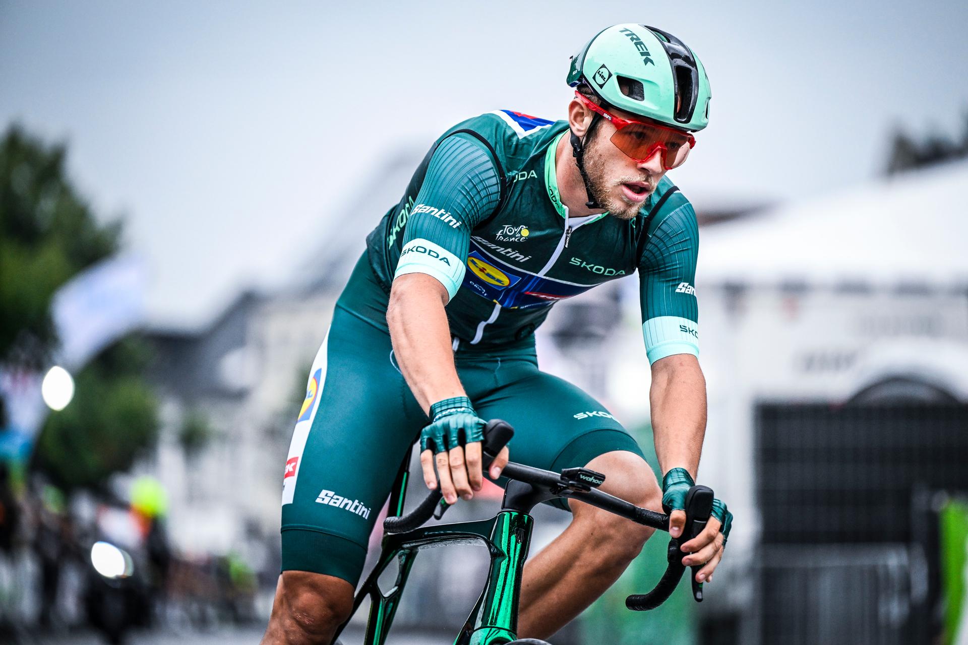 Italian Jonathan Milan of Lidl-Trek pictured in action during the 'Natourcriterium Herentals' cycling race, Thursday 31 July 2025 in Herentals. The contest is a part of the traditional 'criteriums', local races in which mainly cyclists who rode the Tour de France compete. BELGA PHOTO TOM GOYVAERTS