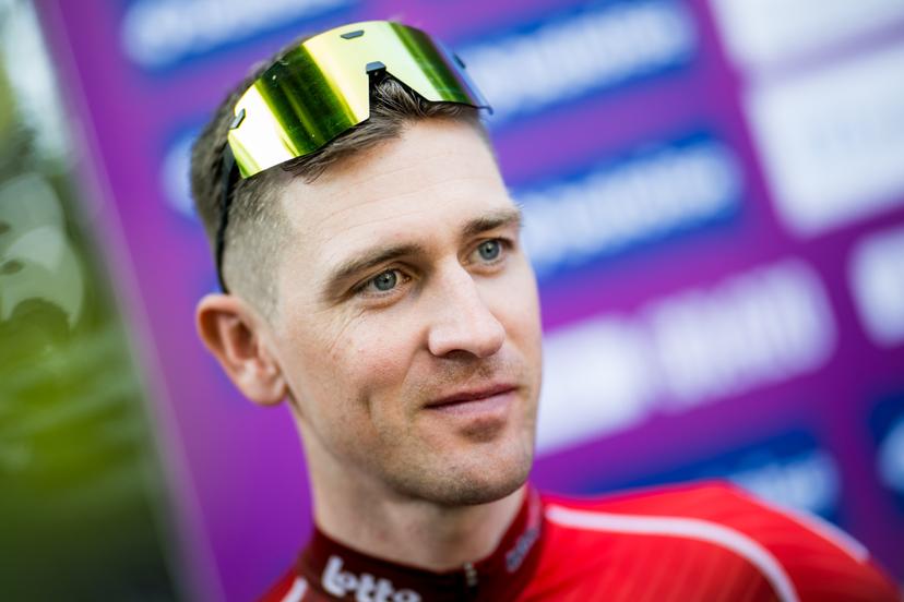 Belgian Toon Aerts of Lotto-Intermarche pictured during the team presentation ahead of the Baloise Belgium Tour cycling race, in Scherpenheuvel-Zichem, Tuesday 16 June 2026. The Baloise Belgium Tour takes place from 17 to 21 June. BELGA PHOTO JASPER JACOBS