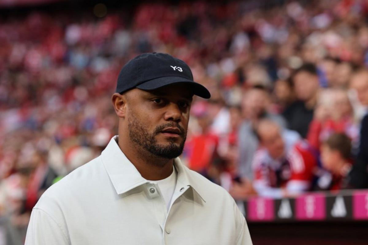 Bayern Munich's Belgian head coach Vincent Kompany is pictured ahead of the German first division Bundesliga football match between FC Bayern Munich and HSV Hamburg in Munich, southern Germany, on September 13, 2025.  Alexandra BEIER / AFP