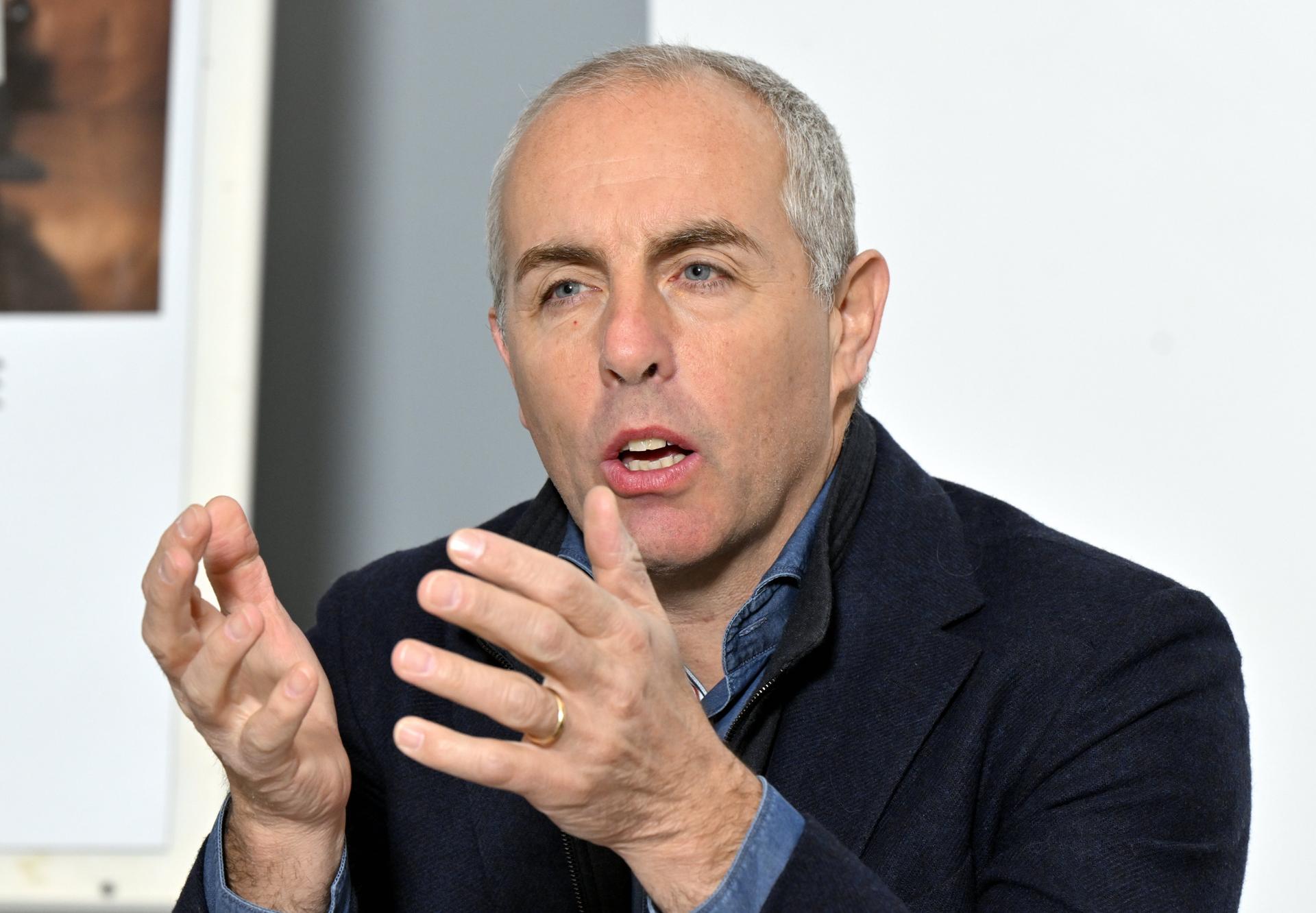 Christophe Dister pictured during a press conference to present the second edition of the BW Open (22-28/01) Challenger Tennis Tournament, in Louvain-la-Neuve, Tuesday 09 January 2024. BELGA PHOTO ERIC LALMAND