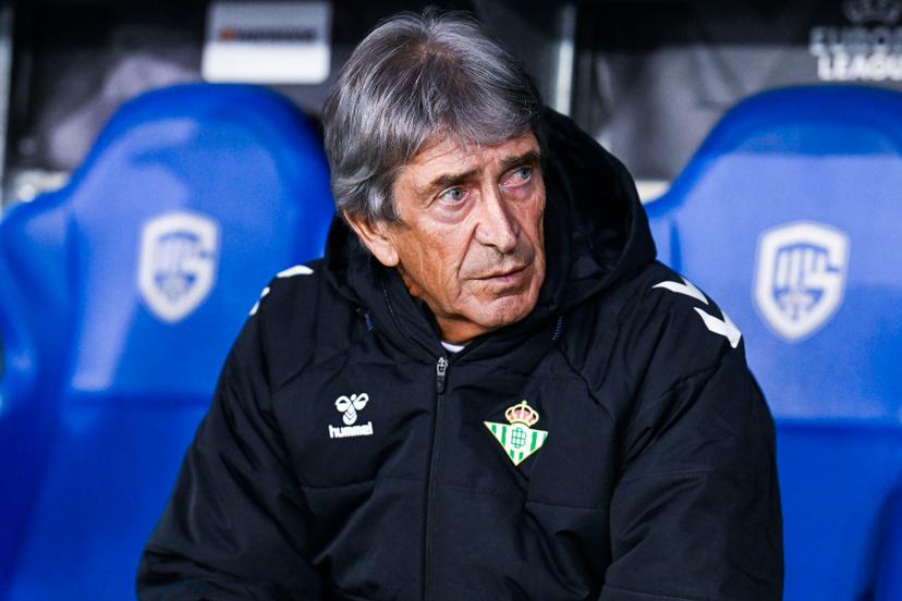 Real Betis's head coach Manuel Pellegrini pictured before a soccer game between Belgian soccer team KRC Genk and Spanish club Real Betis Balompie, on Thursday 23 October 2025, in Genk, third game (out of 8) in the league phase of the UEFA Europa League competition. BELGA PHOTO TOM GOYVAERTS