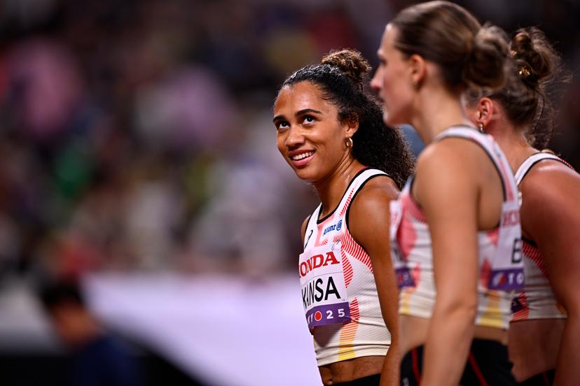 Belgian Naomi Van den Broeck pictured during the heats of the women's 4x400m relay race, at the World Athletics Championships in Tokyo, Japan, on Saturday 20 September 2025. The outdoor Worlds are taking place from 13 to 21 September. BELGA PHOTO JASPER JACOBS