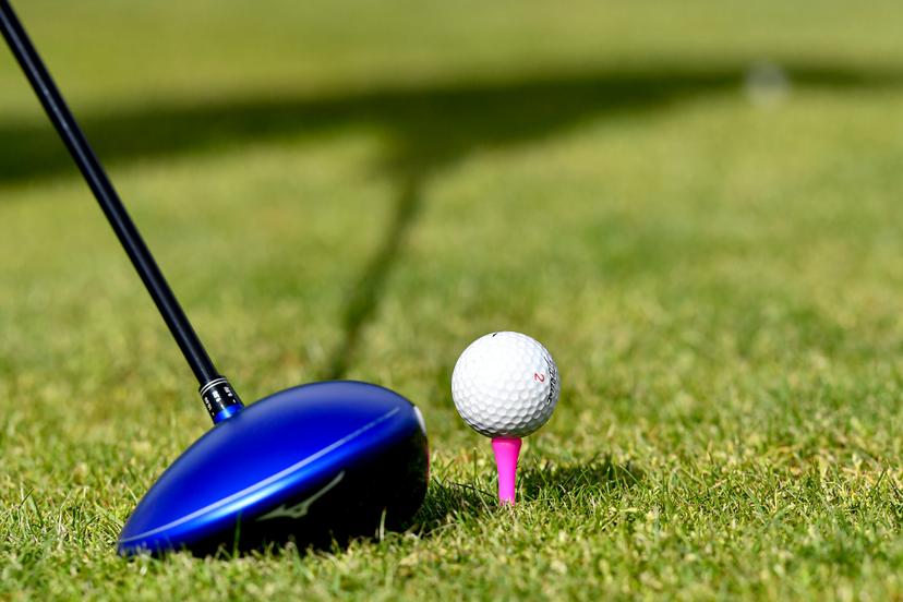 Illustration picture shows a golf club and ball during the preparations of the golf course and the special measures for the re-opening of Cleydael Golf and Country Club on Monday May 4th, Friday 01 May 2020. Golf is possible in a group (flight) of 3 persons and the clubhouse and the facilities stay closed. Belgium is in its seventh week of confinement in the ongoing corona virus crisis. The government has announced a phased plan to attempt an exit from the lockdown situation in the country, continuing to avoid the spread of Covid-19. BELGA PHOTO DIRK WAEM