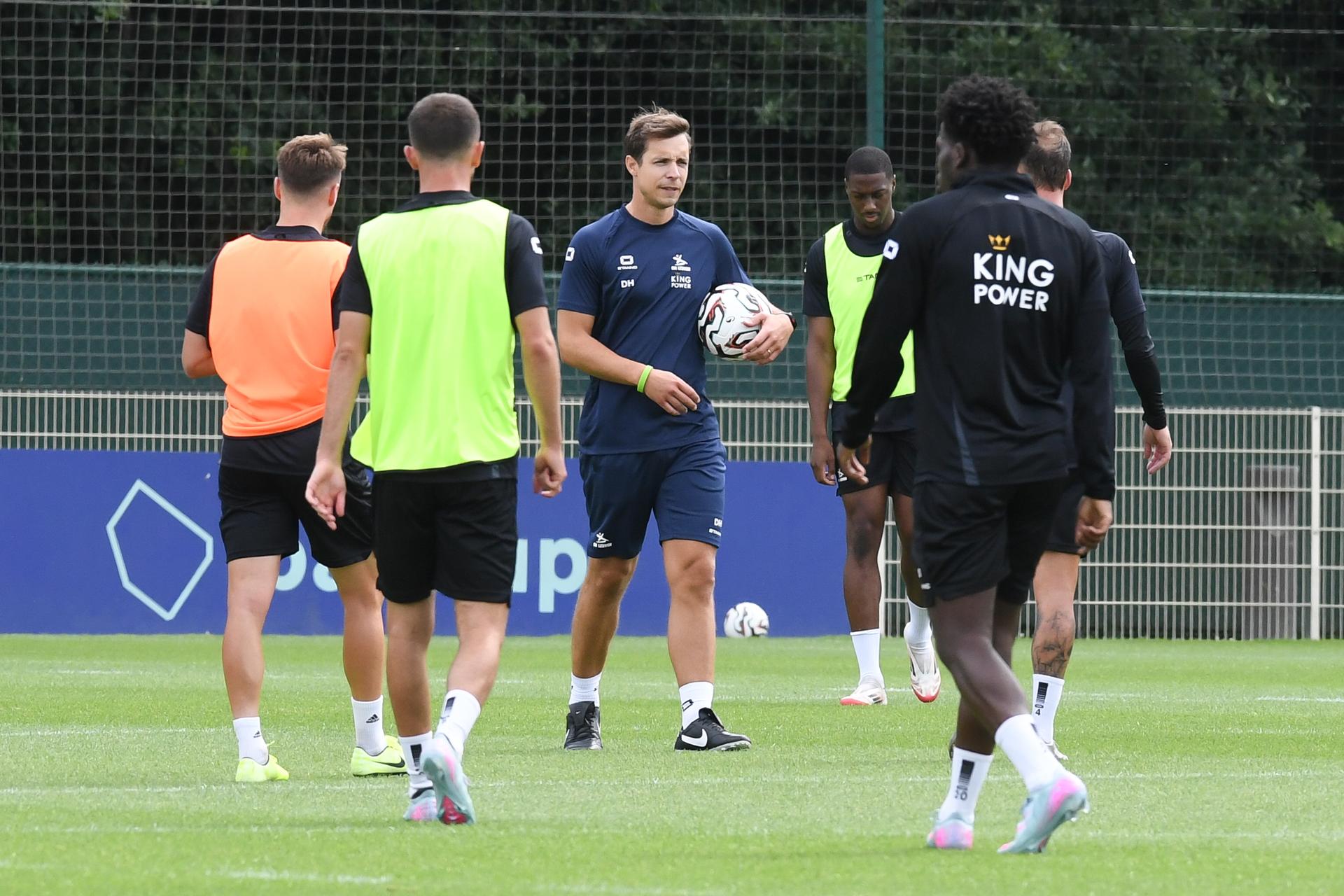 OHL's head coach David Hubert pictured during a training session of Belgian soccer team Oud-Heverlee Leuven, Monday 23 June 2025 in Leuven, in preparation of the upcoming 2025-2026 Belgian second division soccer season. BELGA PHOTO JILL DELSAUX