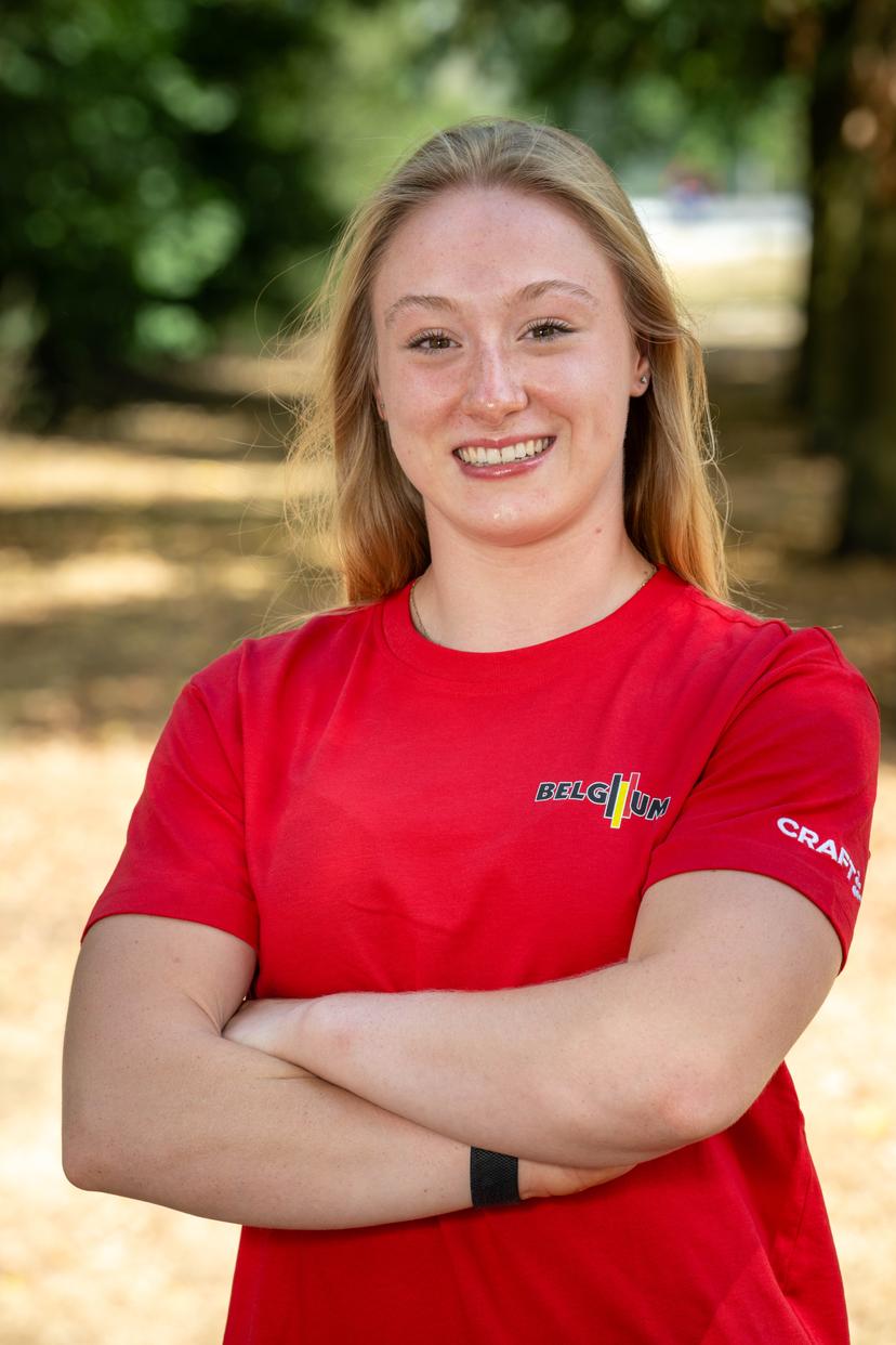 Belgian gymnast Lisa Vaelen poses for the photographer at a press conference of Gymfed to announce the Belgian delegation for the European Artistic Gymnastics Championships in Zagreb (13¿23 August), Wednesday 5th of August 2026, in Gent. BELGA PHOTO JONAS ROOSENS