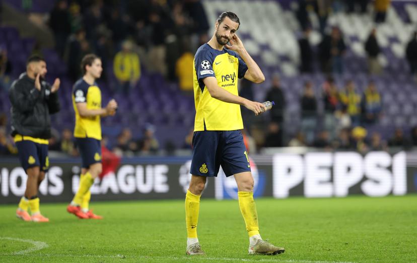 Union's Christian Burgess looks dejected after losing a soccer game between Belgian Royale Union Saint-Gilloise and Italian Internazionale Milano, Tuesday 21 October 2025 in Brussels, on the third day of the League phase of the UEFA Champions League tournament. BELGA PHOTO VIRGINIE LEFOUR
