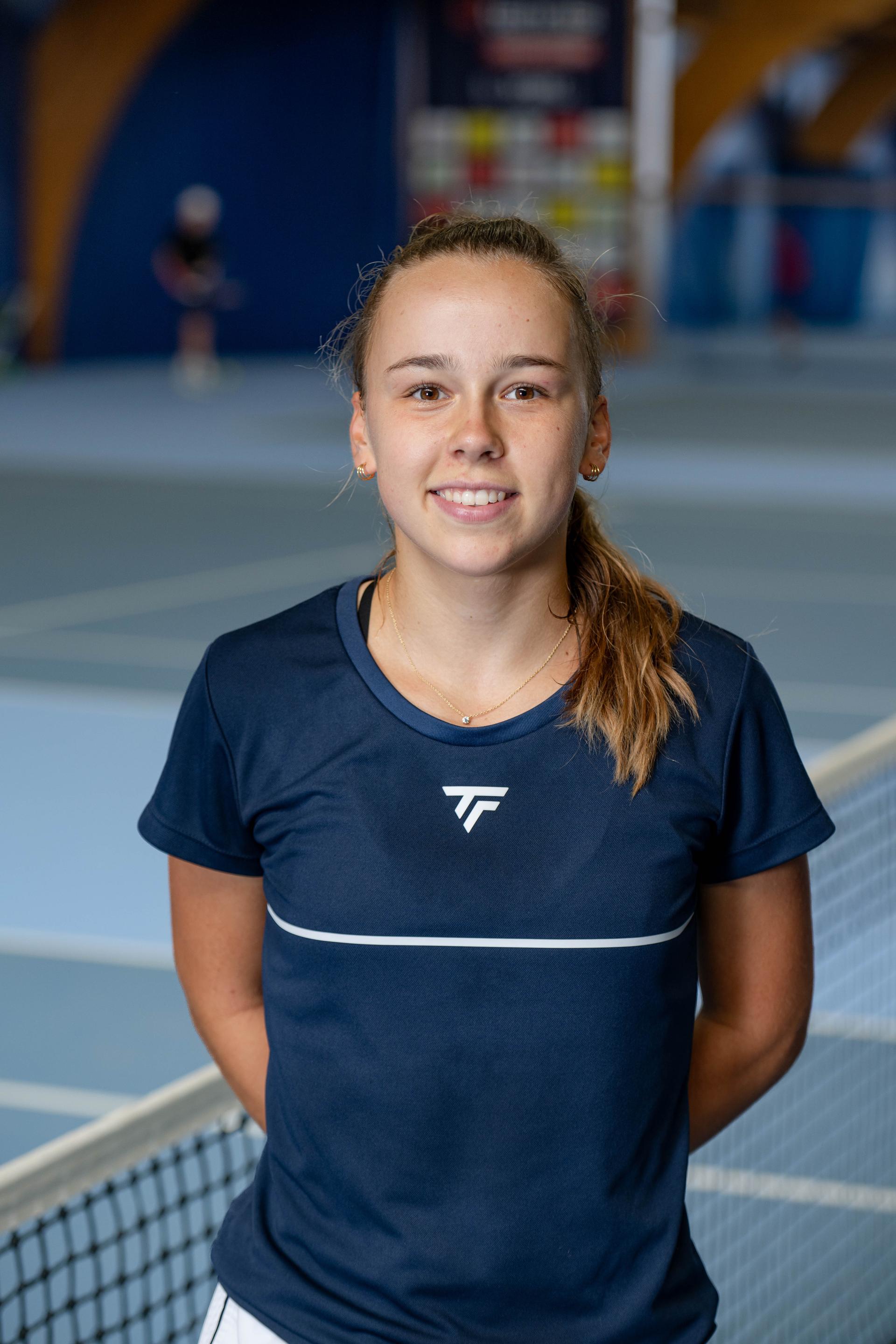 This portrait distributed on Tuesday 19 September 2023, shows Amelie Van Impe posing for a portrait at the Topsportcentrum in Wilrijk, Antwerp, Friday 01 September 2023. BELGA PHOTO JONAS ROOSENS