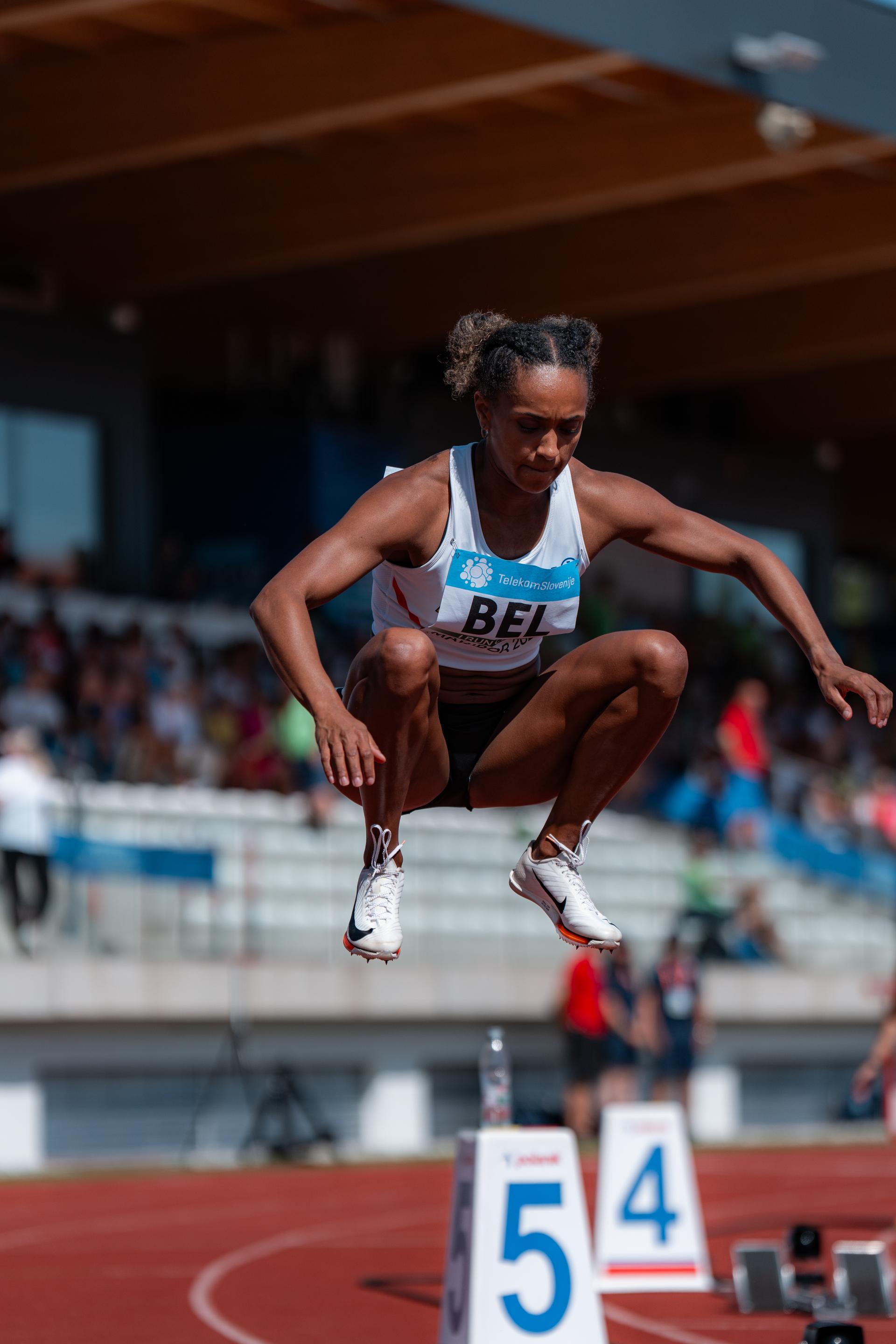 Belgian Naomi Van den Broeck pictured in action during the European Athletics Team Championships, in Maribor, Slovenia, Saturday 28 June 2025. Team Belgium is competing in the second division on 28 and 29 June. BELGA PHOTO CHIARA MONTESANO