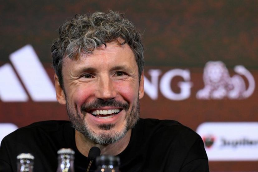Netherland's Mark van Bommel speaks during a press conference for his presentation as new head coach of Belgium's national football team in Tubize on August 7, 2026. Netherlands' Mark van Bommel has been appointed Belgium's head coach, the Royal Belgian Football Association (RBFA) announced on on July 24, 2026, adding that the had signed a contract running until Euro 2028, to be held in the United Kingdom. JOHN THYS / AFP