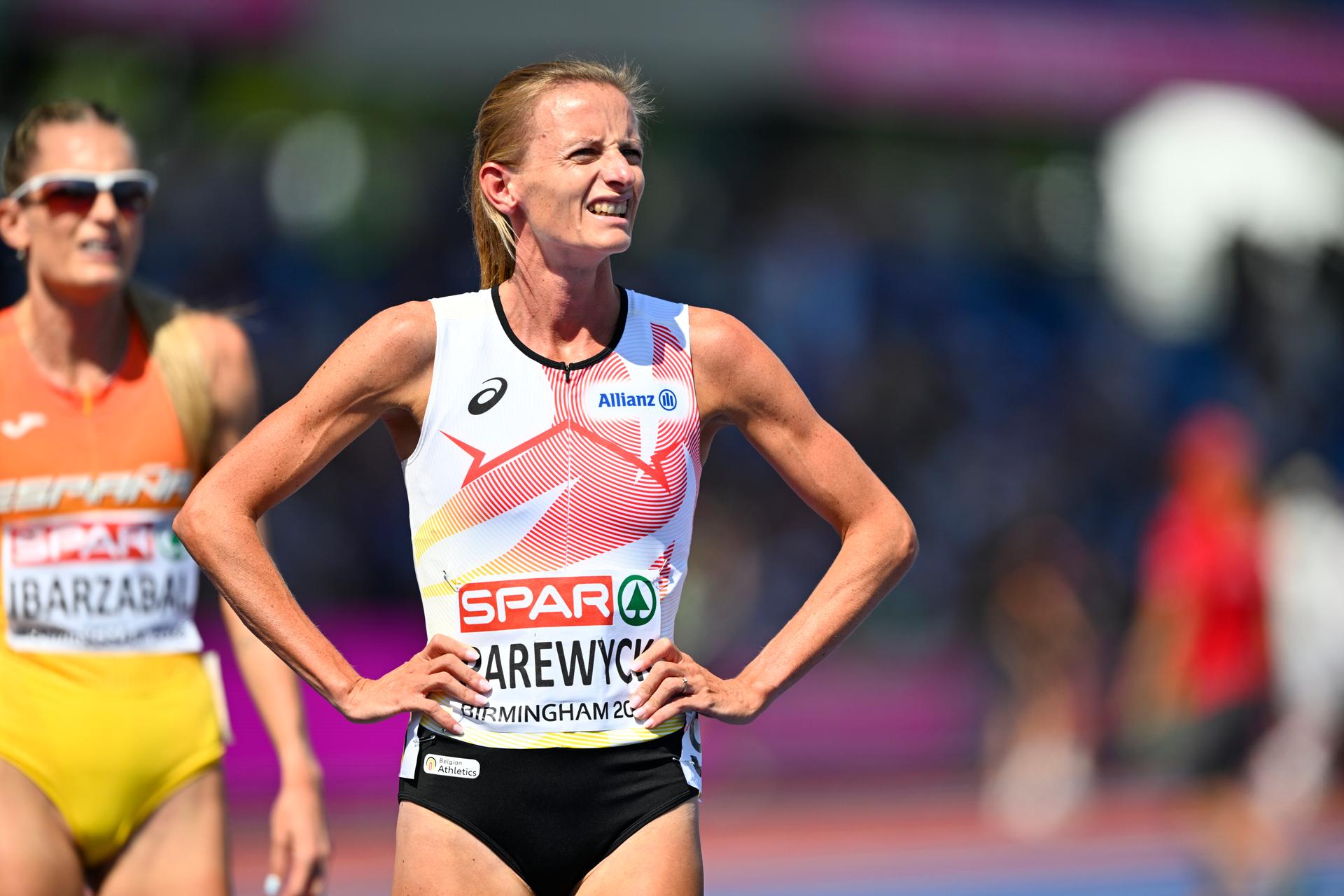 Belgian Mariska Parewyck pictured during the heats of the first round of the women's 800m race, at on the second day of the European Athletics Championships (August 10-18) in Birmingham, United Kingdom, on Tuesday 11 August 2026. BELGA PHOTO ERIC LALMAND