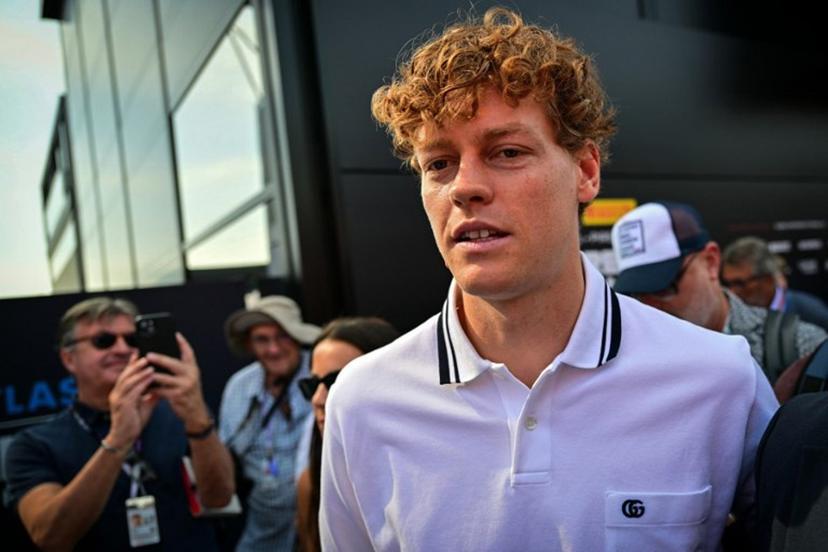 Italian tennis player Jannik Sinner arrives at the Autodromo Nazionale Monza circuit ahead of the Italian Formula One Grand Prix in Monza, northern Italy on September 6, 2026. Andrej ISAKOVIC / AFP