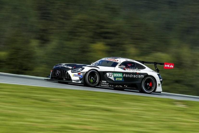 Austria's Lucas Auer of the Winward Racing Team steers his car during the second qualifying round at the second day of the DTM of Austria, on September 5, 2021 at the Red Bull Ring in Spielberg, Austria. ERWIN SCHERIAU / APA / AFP Austria OUT SOUTH TYROL OUT