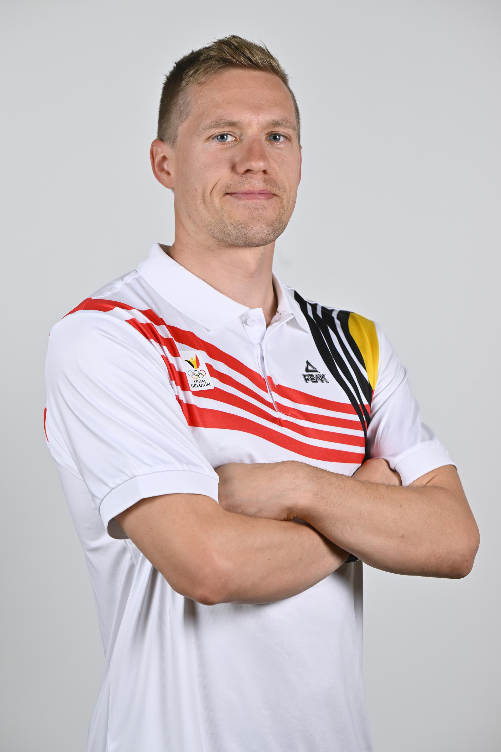 Athlete Thierry Langer poses for the photographer during the annual training camp of Team Belgium (19-25/05), in Rio Maior, Portugal, Friday 23 May 2025. BELGA PHOTO ERIC LALMAND