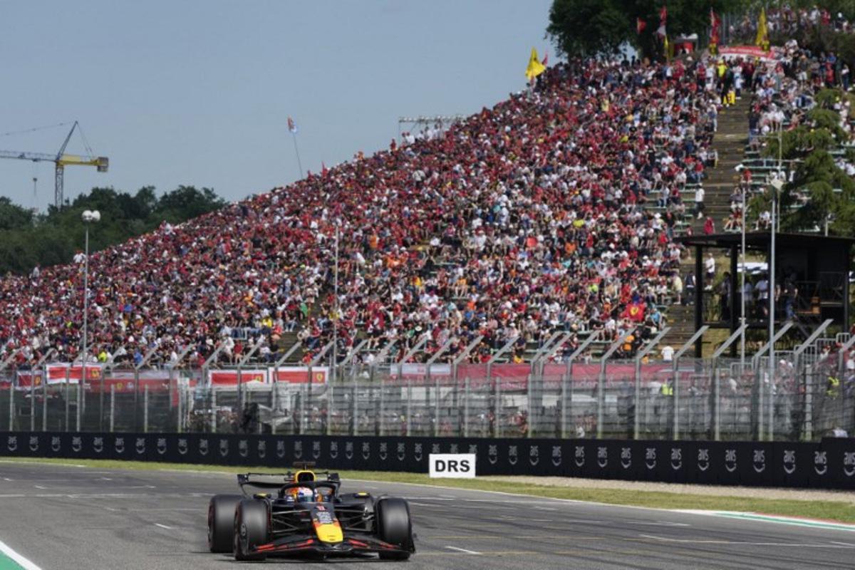 Red Bull Racing's Dutch driver Max Verstappen races during a qualifying session for the 2025 Emilia Romagna Formula One Grand Prix at the Imola autodrome in Imola, on May 17, 2025. Luca Bruno / POOL / AFP