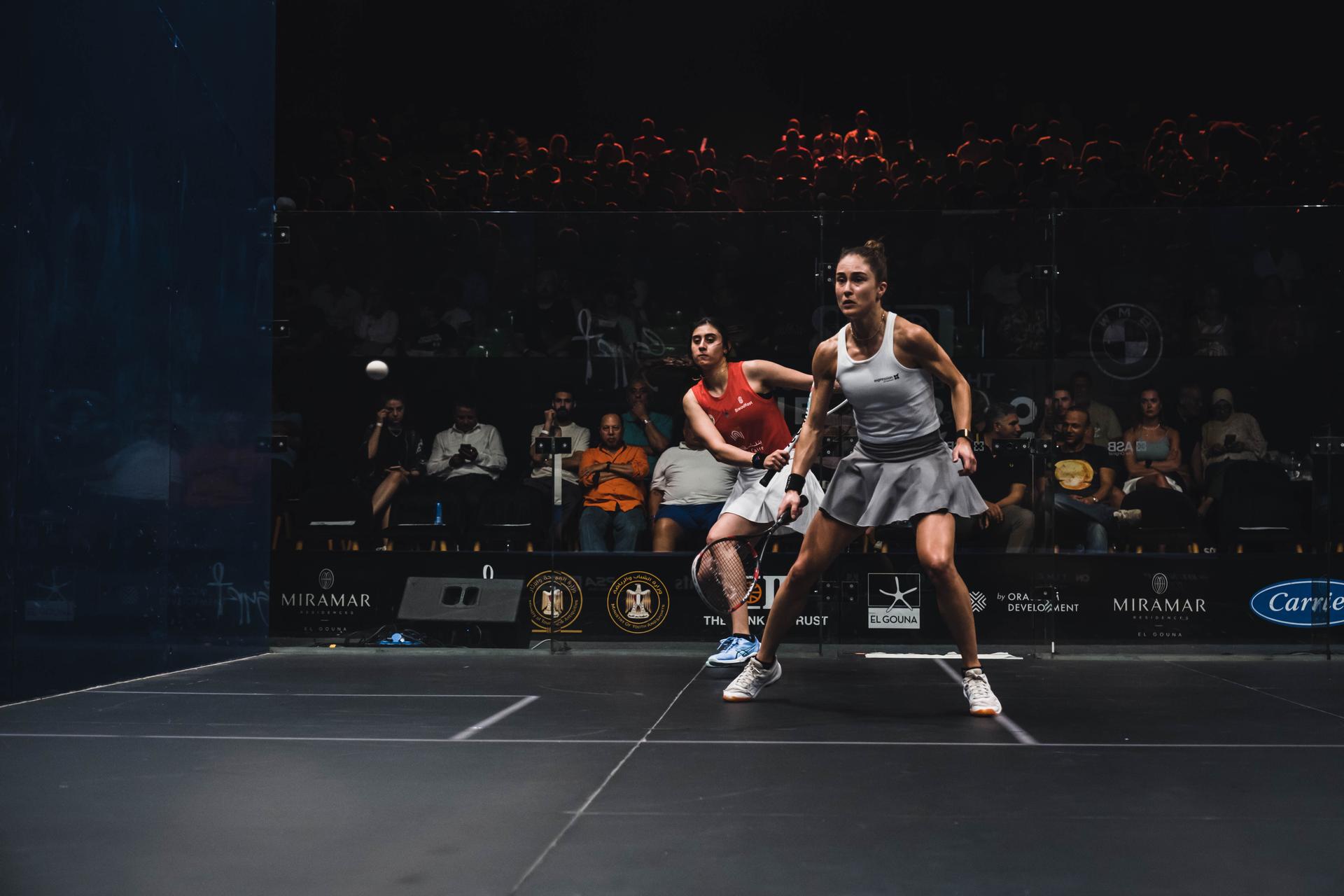 ATTENTION EDITORS - HANDOUT PICTURES - EDITORIAL USE WITH Nele Gilis ONLY - MANDATORY CREDIT SQUASH VLAANDEREN Handout pictures released on Friday 02 June 2023, by Squash Vlaanderen shows Belgian Squash athlete Nele Gilis, who won the semi-final of the El Gouna International squash tournament. After this win, Gilis will play the final against the Egyptian Nouran Gohar. *** Belga and Belga Editorial Board decline all responsibility regarding the content of this picture. *** BELGA PHOTO HAND OUT SQUASH VLAANDEREN