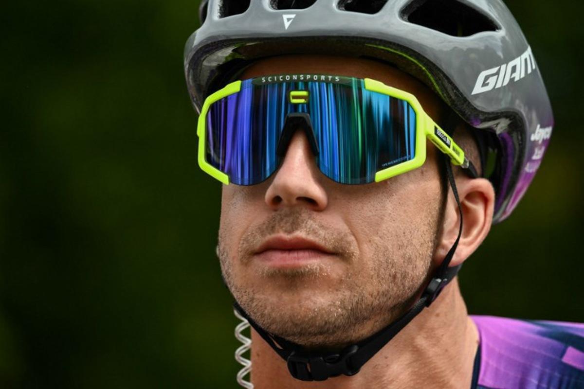 Team Jayco AlUla team's Dutch rider Dylan Groenewegen awaits the start of the 1st stage of the 112th edition of the Tour de France cycling race, 184.9 km starting and finishing in Lille Metropole, northern France, on July 5, 2025. Marco BERTORELLO / AFP