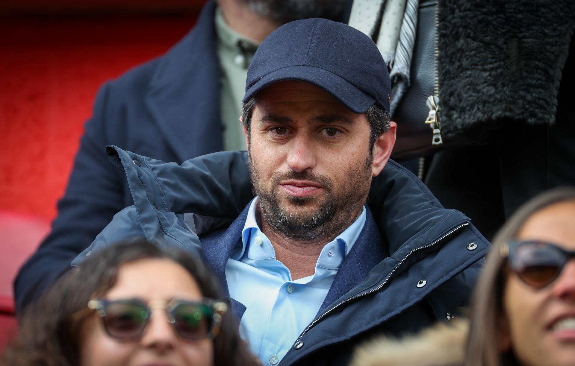 '777 Partners' Josh Wander pictured before a soccer match between Standard de Liege and Royale Union Saint-Gilloise, Sunday 03 April 2022 in Liege, on day 33 of the 2021-2022 'Jupiler Pro League' first division of the Belgian championship. BELGA PHOTO VIRGINIE LEFOUR