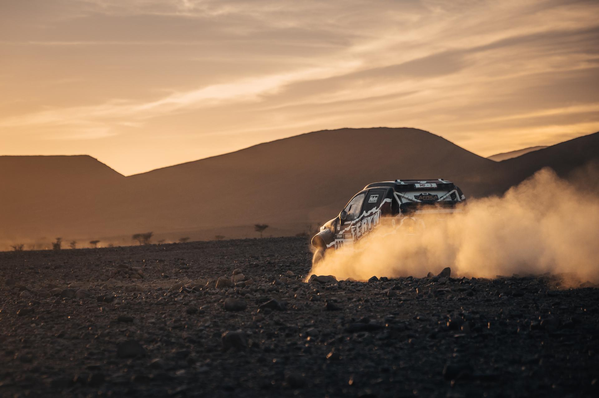 ATTENTION EDITORS - HAND OUT PICTURES - EDITORIAL USE ONLY - MANDATORY CREDIT: 'ALESSIO CORRADINI' Hand out pictures released by Eric Dupain shows Koen Wauters and Tom De Leeuw during stage 2 of the 2026 Africa Eco Race rally race in Baousaid, Morocco, on Wednesday 28 January 2026. *** Belga and Belga Editorial Board decline all responsibility regarding the content of this picture. *** PHOTO HAND OUT - ALESSIO CORRADINI