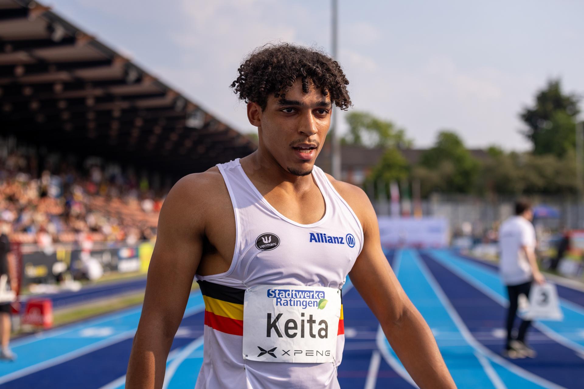 Belgian Dai Keita pictured at the men's decathlon event at the Stadtwerke Ratingen Mehrkampf-Meeting, IAAF World Athletics Combined Events Tour, in Ratingen, Germany, on Saturday 27 June 2026. BELGA PHOTO BJORN PAREE