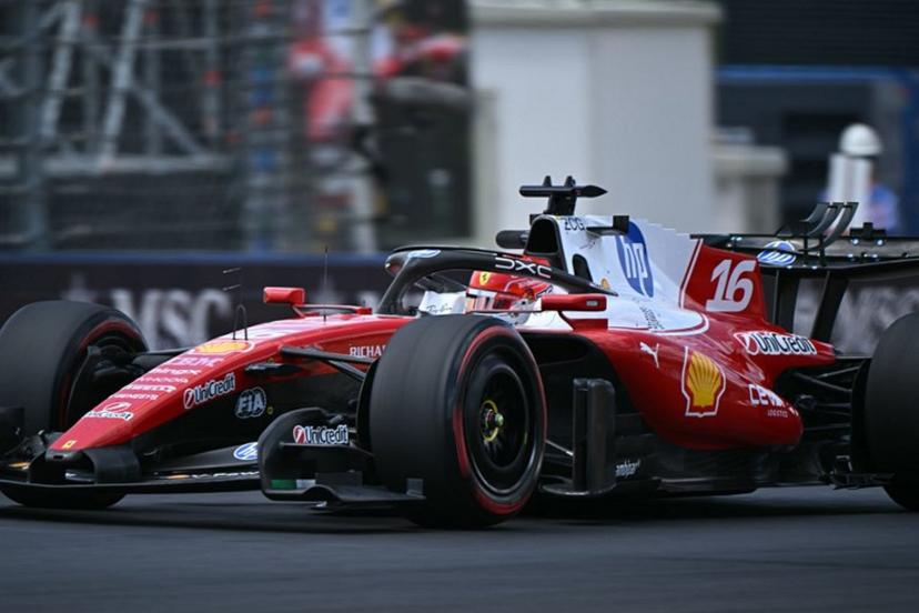 Ferrari's Monegasque driver Charles Leclerc drives during the first practice session at the Hungaroring racetrack in Mogyorod near Budapest, Hungary, on July 24, 2026 ahead of the Formula One Hungarian Grand Prix. Attila KISBENEDEK / AFP