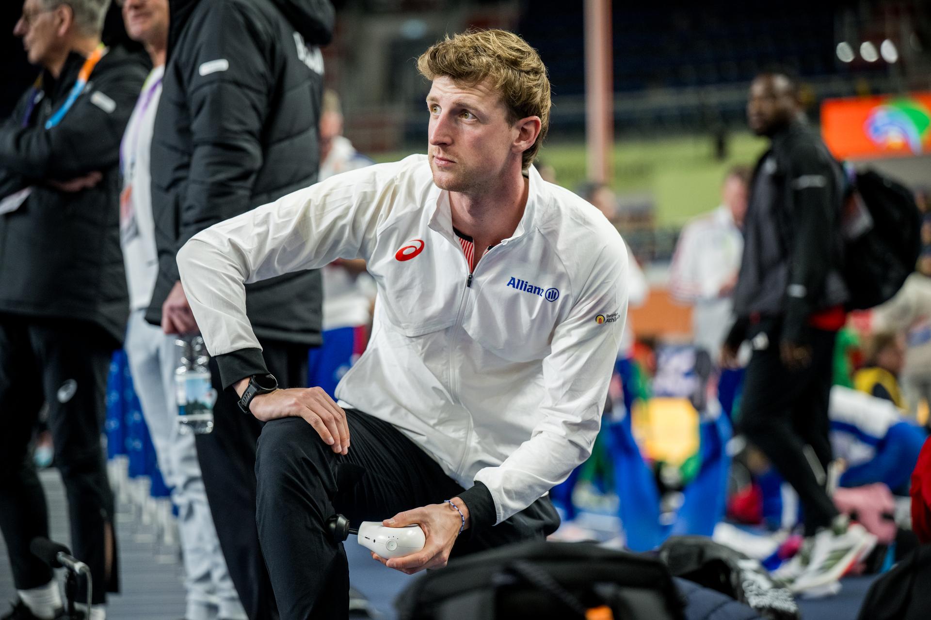 Belgian Alexander Doom is seen at a training session in preparation of the World Athletics Indoor Championship in Torun, Poland on Thursday 19 March 2026. The championships take place from 20 to 22 March. BELGA PHOTO JASPER JACOBS