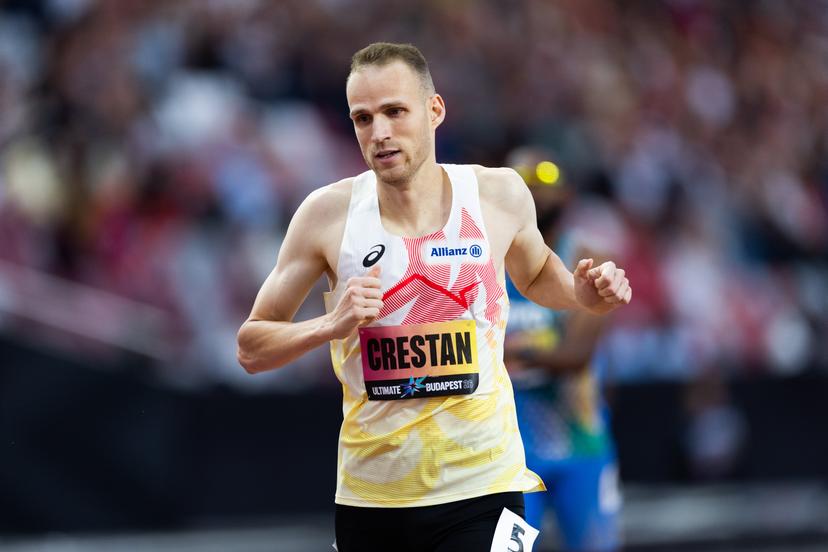 Belgian athlete Eliott Crestan pictured during the Men's 800 Metres, Semi-final, at the World Athletics Ultimate Championship, on Saturday 12 September 2026, in Budapest, Hungary. BELGA PHOTO NIKOLA KRSTIC