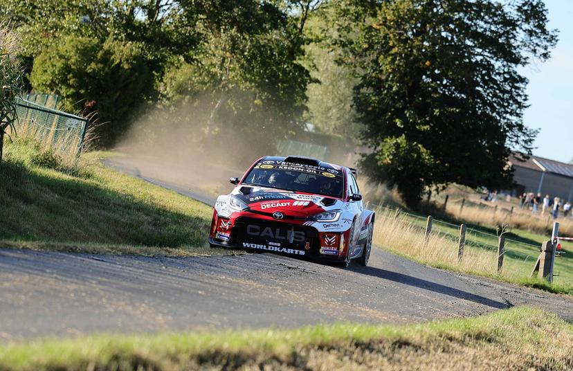 ATTENTION EDITORS - HANDOUT PICTURE RELEASED BY KROON OIL BELGIAN RALLY CHAMPIONSHIP - EDITORIAL USE ONLY - This handout picture, distributed by Eric Dupain shows Bjorn Syx during the Omloop van Vlaanderen rally, on Friday 05 September 2025, in Roeselare. *** Belga and Belga Editorial Board decline all responsibility regarding the content of this picture. *** PHOTO HANDOUT BRC