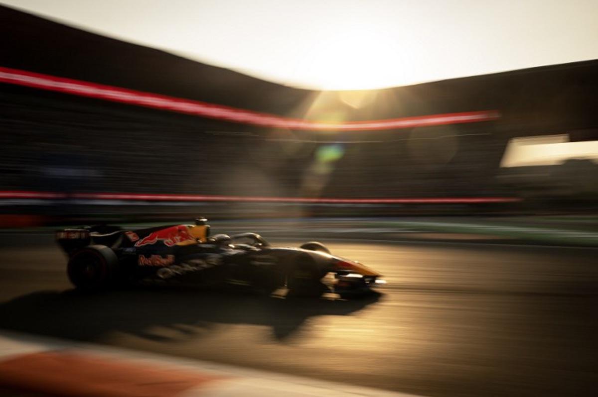 Red Bull Racing's Dutch driver Max Verstappen races during the second practice session of the Mexico City Formula One Grand Prix at the Hermanos Rodriguez racetrack in Mexico City on October 30, 2026. Carl de Souza / AFP