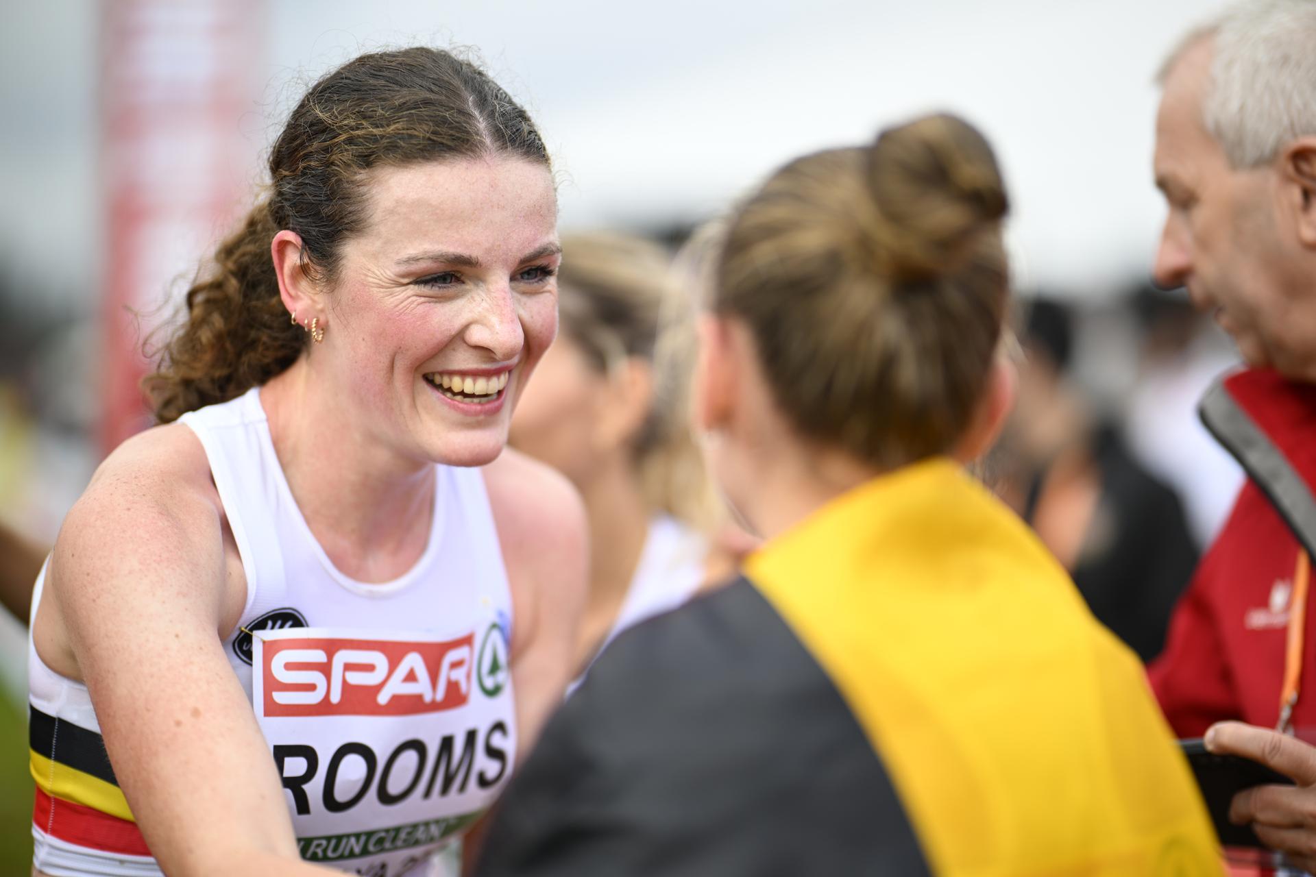 Belgian Lisa Rooms and pictured after the senior women race of the European ross country running championships event in Antalya, Turkey, . BELGA PHOTO JASPER JACOBS